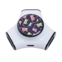 Animals Mouse Cartoon 3-port Usb Hub by artworkshop