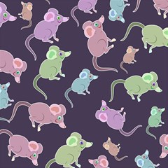 Animals Mouse Cartoon Play Mat (rectangle) by artworkshop