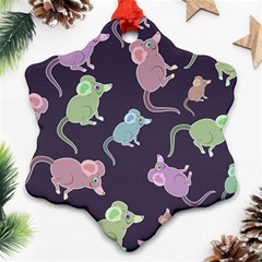 Animals Mouse Cartoon Ornament (snowflake) by artworkshop