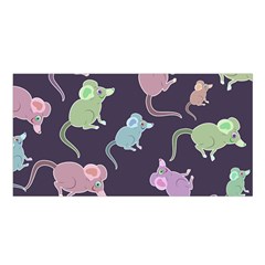 Animals Mouse Cartoon Satin Shawl 45  X 80  by artworkshop