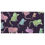 Animals Mouse Cartoon Banner and Sign 4  x 2  Front