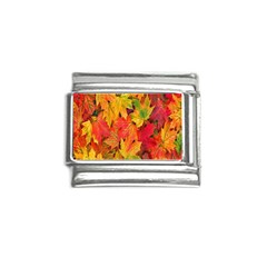 Autumn Background Maple Leaves Italian Charm (9mm) by artworkshop