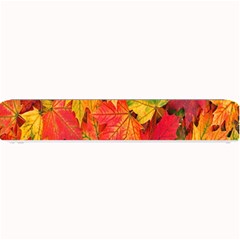 Autumn Background Maple Leaves Small Bar Mat by artworkshop