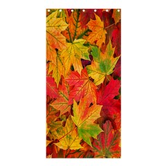 Autumn Background Maple Leaves Shower Curtain 36  X 72  (stall)  by artworkshop