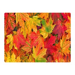 Autumn Background Maple Leaves Double Sided Flano Blanket (mini)  by artworkshop