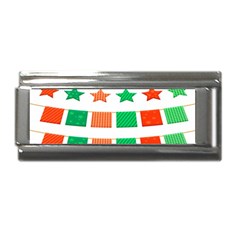 Christmas Bunting Banners Superlink Italian Charm (9mm)