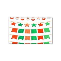 Christmas Bunting Banners Sticker (rectangular) by artworkshop