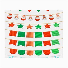 Christmas Bunting Banners Small Glasses Cloth by artworkshop