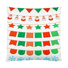 Christmas Bunting Banners Standard Cushion Case (two Sides) by artworkshop