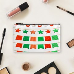 Christmas Bunting Banners Cosmetic Bag (small) by artworkshop