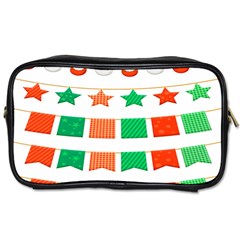 Christmas Bunting Banners Toiletries Bag (two Sides) by artworkshop