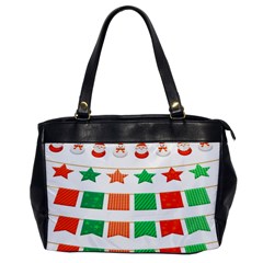 Christmas Bunting Banners Oversize Office Handbag by artworkshop