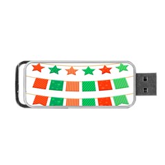 Christmas Bunting Banners Portable Usb Flash (two Sides) by artworkshop