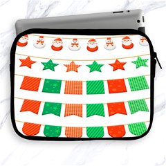 Christmas Bunting Banners Apple Ipad 2/3/4 Zipper Cases by artworkshop