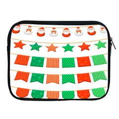 Christmas Bunting Banners Apple Ipad 2/3/4 Zipper Cases by artworkshop