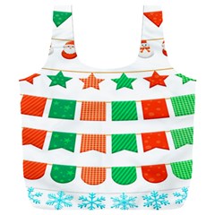 Christmas Bunting Banners Full Print Recycle Bag (xxl) by artworkshop