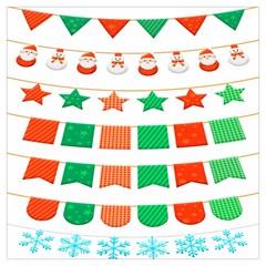 Christmas Bunting Banners Lightweight Scarf  by artworkshop