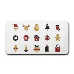 Christmas Symbols Medium Bar Mat by artworkshop