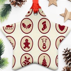 Christmas Winter Symbols Ornament (star) by artworkshop