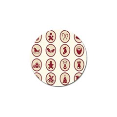 Christmas Winter Symbols Golf Ball Marker (10 Pack) by artworkshop