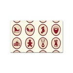 Christmas winter symbols Sticker Rectangular (10 pack) Front