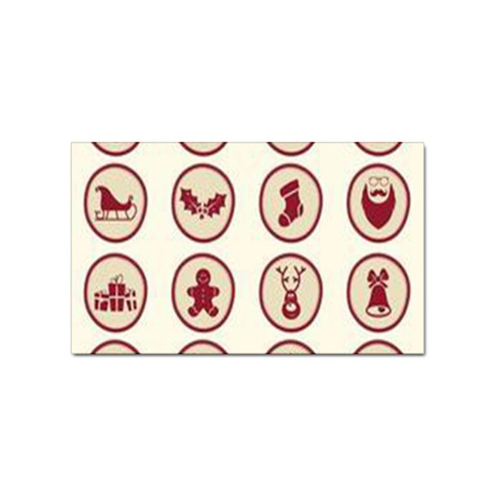 Christmas winter symbols Sticker Rectangular (10 pack)