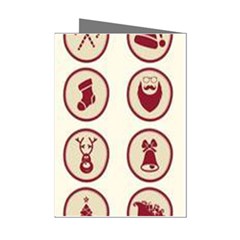 Christmas Winter Symbols Mini Greeting Cards (pkg Of 8) by artworkshop