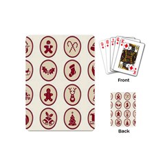 Christmas Winter Symbols Playing Cards Single Design (mini) by artworkshop