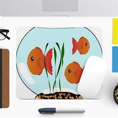 Fishbowl Fish Goldfish Water Large Mousepad by artworkshop