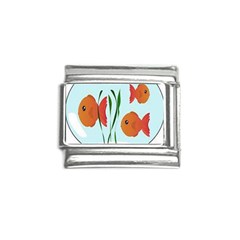 Fishbowl Fish Goldfish Water Italian Charm (9mm)