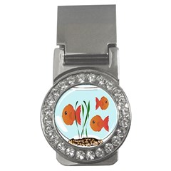 Fishbowl Fish Goldfish Water Money Clips (cz)  by artworkshop