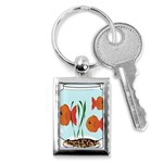 Fishbowl Fish Goldfish Water Key Chain (Rectangle) Front