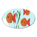 Fishbowl Fish Goldfish Water Oval Magnet Front