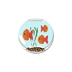 Fishbowl Fish Goldfish Water Golf Ball Marker by artworkshop