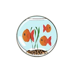 Fishbowl Fish Goldfish Water Hat Clip Ball Marker by artworkshop