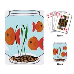 Fishbowl Fish Goldfish Water Playing Cards Single Design (rectangle) by artworkshop