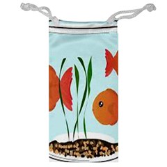 Fishbowl Fish Goldfish Water Jewelry Bag by artworkshop