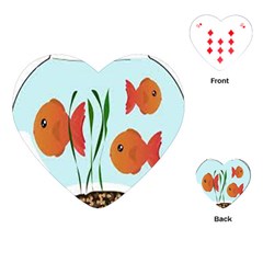 Fishbowl Fish Goldfish Water Playing Cards Single Design (heart) by artworkshop