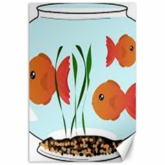 Fishbowl Fish Goldfish Water Canvas 24  X 36  by artworkshop