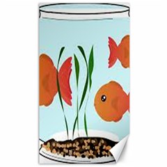 Fishbowl Fish Goldfish Water Canvas 40  X 72  by artworkshop