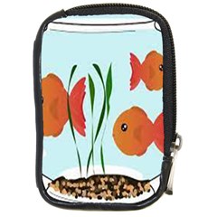 Fishbowl Fish Goldfish Water Compact Camera Leather Case by artworkshop