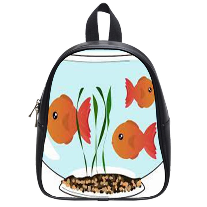 Fishbowl Fish Goldfish Water School Bag (Small)