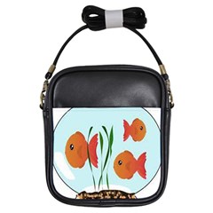 Fishbowl Fish Goldfish Water Girls Sling Bag by artworkshop