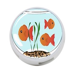 Fishbowl Fish Goldfish Water 4-port Usb Hub (one Side) by artworkshop