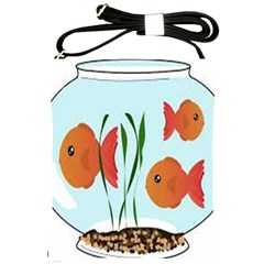 Fishbowl Fish Goldfish Water Shoulder Sling Bag by artworkshop