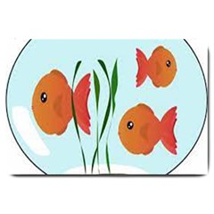 Fishbowl Fish Goldfish Water Large Doormat by artworkshop