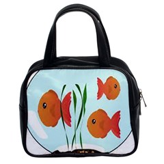 Fishbowl Fish Goldfish Water Classic Handbag (two Sides) by artworkshop