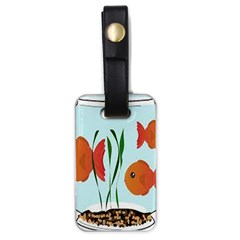 Fishbowl Fish Goldfish Water Luggage Tag (one Side) by artworkshop