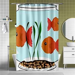 Fishbowl Fish Goldfish Water Shower Curtain 48  X 72  (small)  by artworkshop