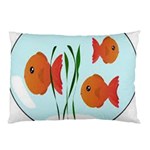 Fishbowl Fish Goldfish Water Pillow Case (Two Sides) Back